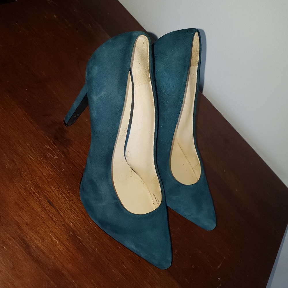 Turquoise heels